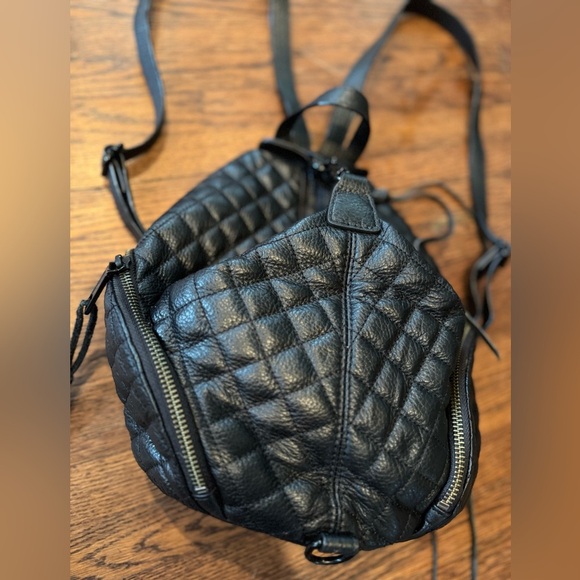 Rebecca Minkoff Julian Small Black Quilted Leather Backpack New Without Tags NWO - Picture 2 of 5